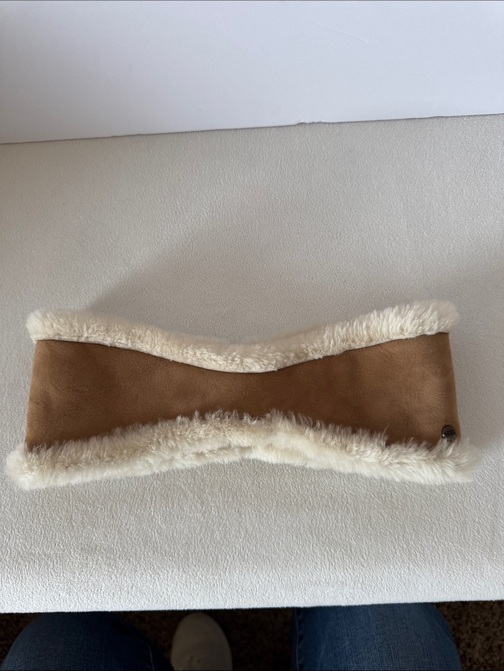 UGG Australia Chesnut Reversible Leather & Shearling Headband